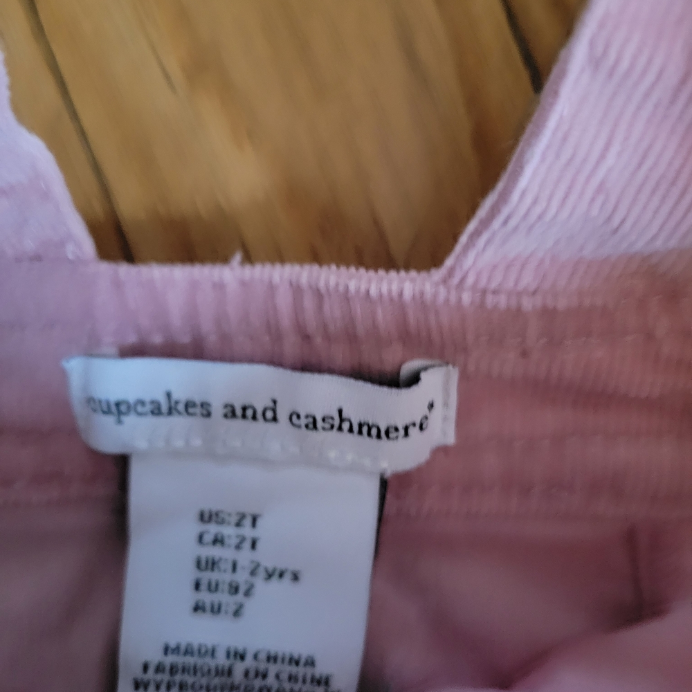 Pink Floral Kids Overalls - Picture 3 of 3